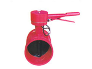 沟槽手柄信号蝶阀